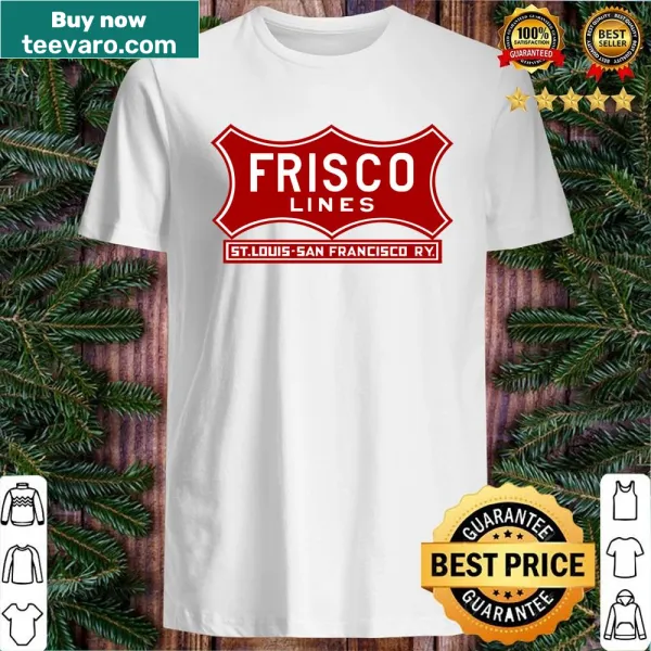 Vintage Frisco Lines railway logo on a T-shirt
