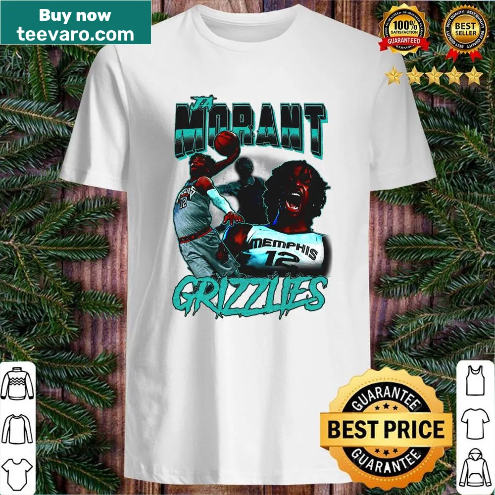 Retro Ja Morant graphic on a sports shirt