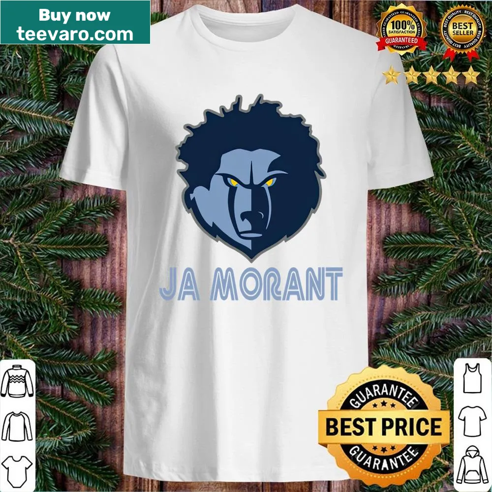 Illustration of basketball player Ja Morant in action on a t-shirt