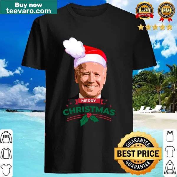 Joe Biden t-shirt with a Merry Christmas graphic