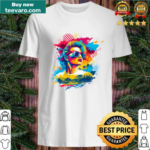 Retro-inspired Lady Vector shirt appealing to nostalgia