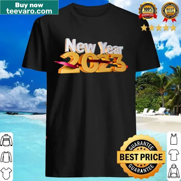 Merry Christmas and Happy New Year shirt with festive message design.