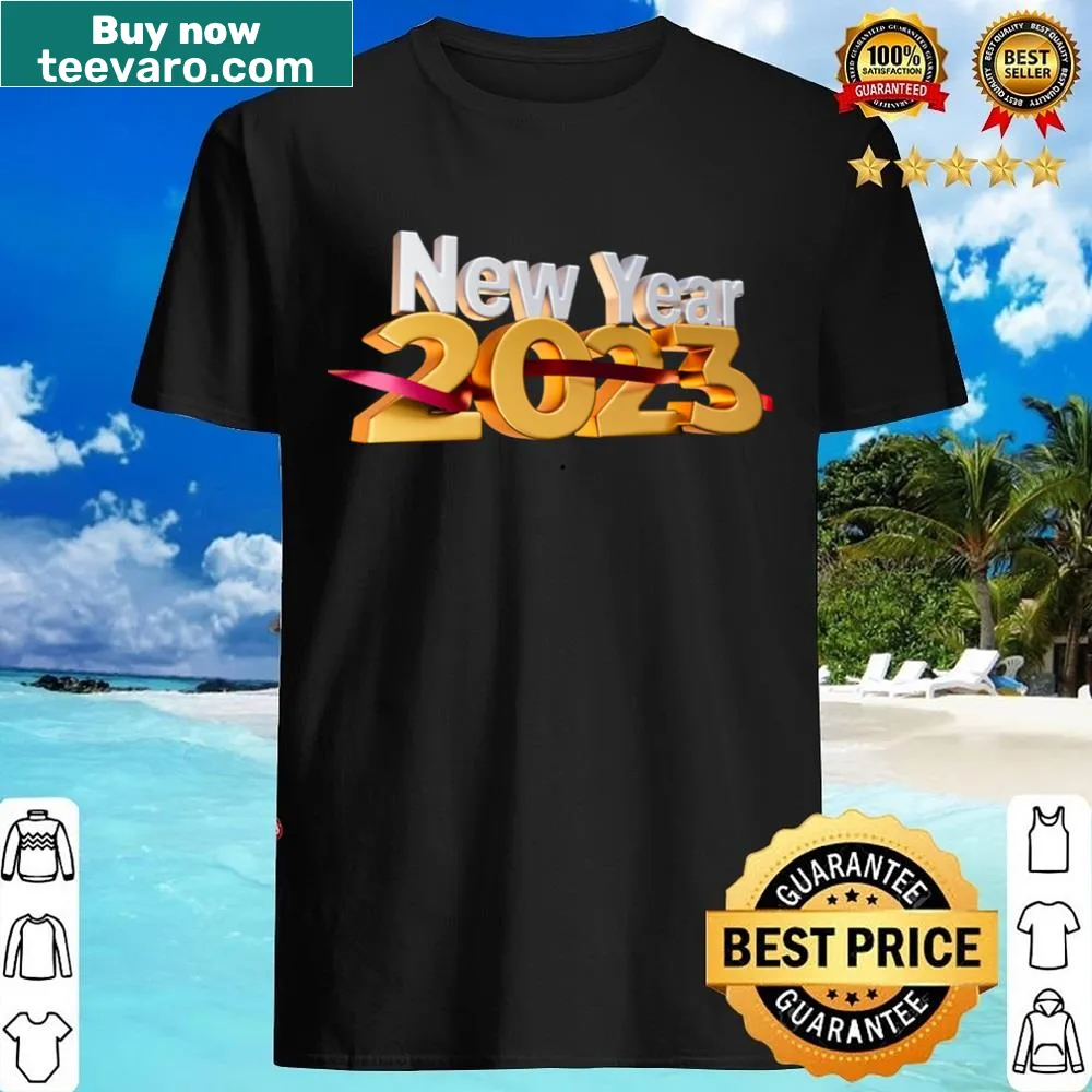 Merry Christmas and Happy New Year shirt with festive message design.