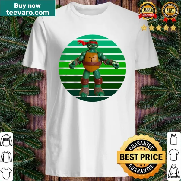 Shirt featuring a nostalgic Ninja Turtle sunset graphic