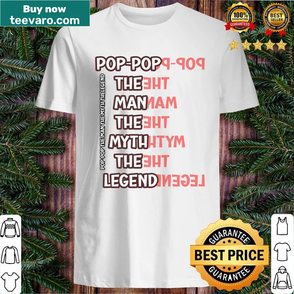 Shirt celebrating grandfathers, saying 'The Man The Myth The Legend'