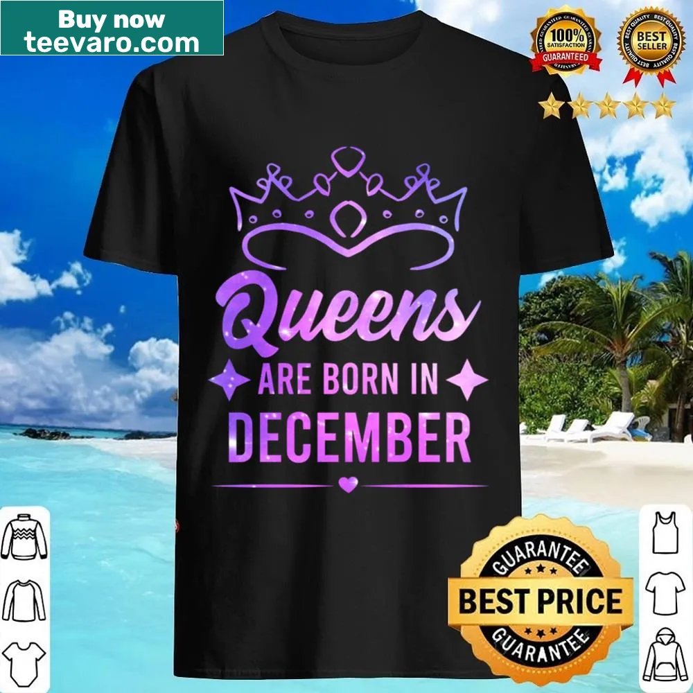 Elegant typography shirt celebrating December birthdays.
