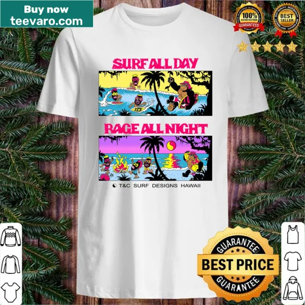 Retro party shirt with energetic phrase