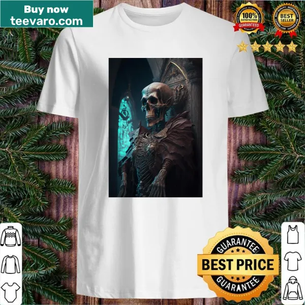 Mysterious design T-shirt titled 'The Keeper Of The Crypt' suggesting gothic themes.
