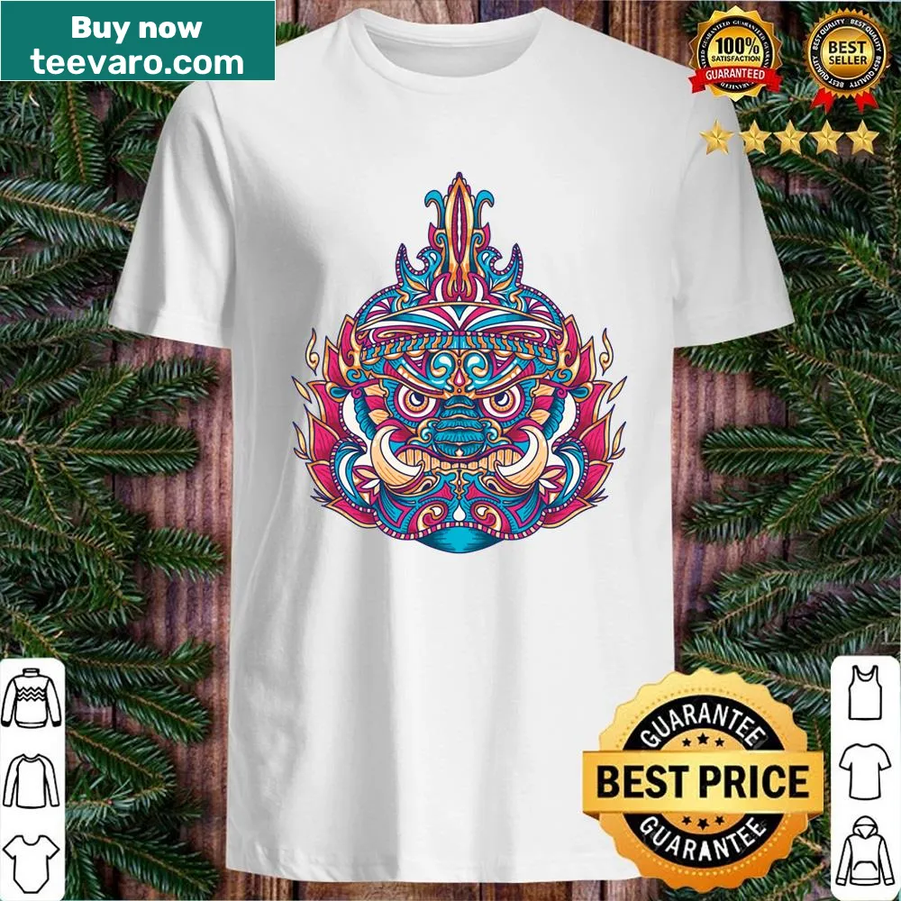 Shirt featuring a Tribal Thai Yaksha design