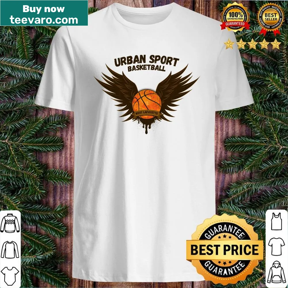 Sporty shirt featuring Urban Sport Basketball design for West Lafayette