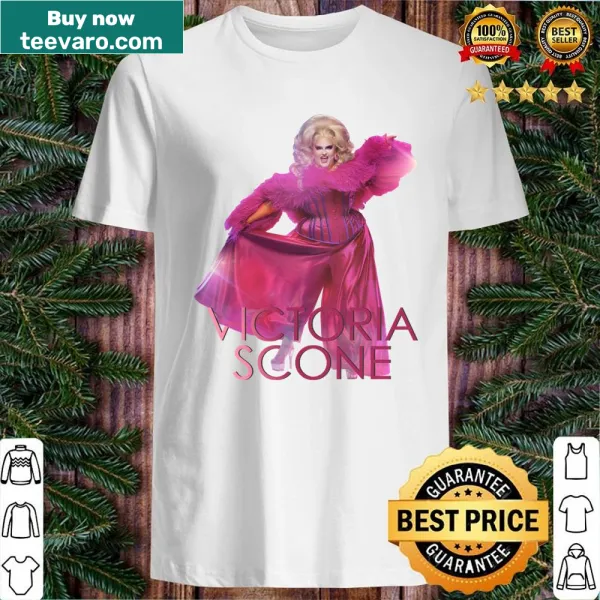 Vintage-style shirt celebrating Victoria scones with charming graphic