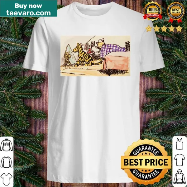 Winnie the Pooh shirt featuring a playful illustration of Pooh and friends