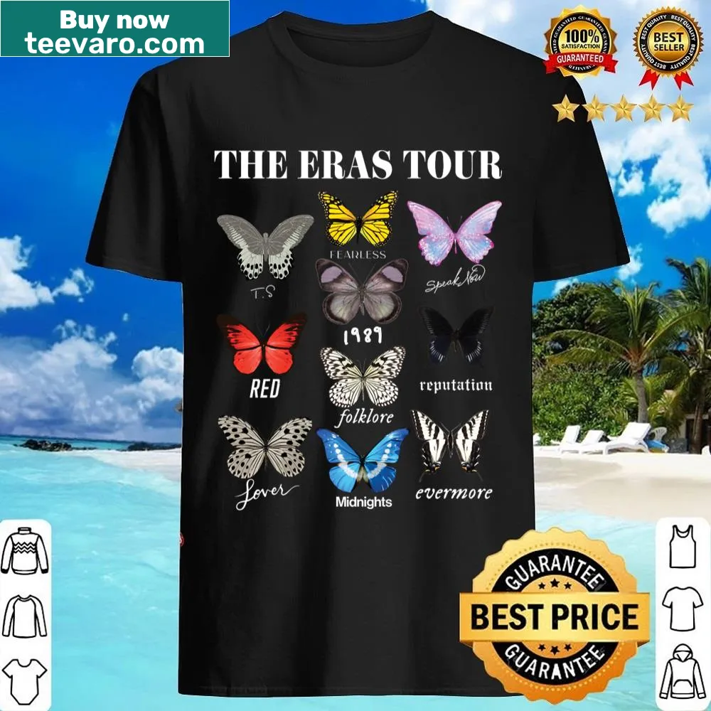 Shirt featuring whimsical butterfly illustration for collectors