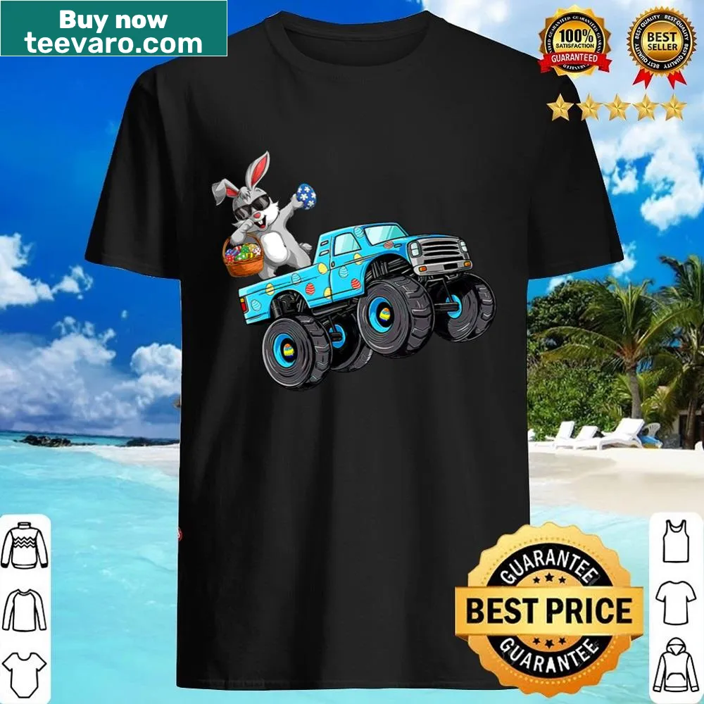 Dabbing bunny Easter shirt for kids with a fun design.