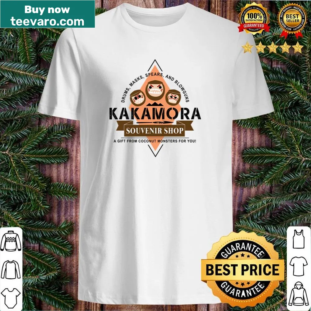 Whimsical graphic shirt inspired by Kakamora folklore