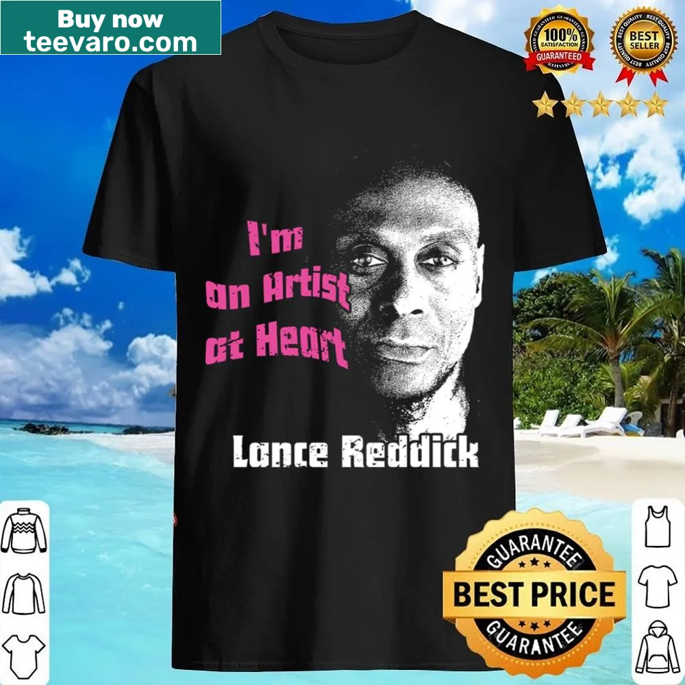 Stylish shirt honoring Lance Reddick as an artist.