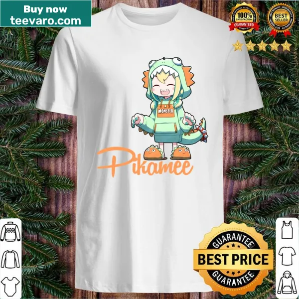 Pikamee shirt with playful graphic for gaming fans