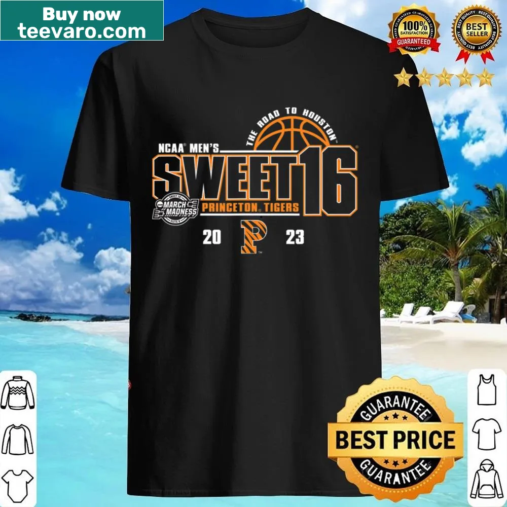 Princeton Tigers Sweet 16 basketball shirt featuring bold text