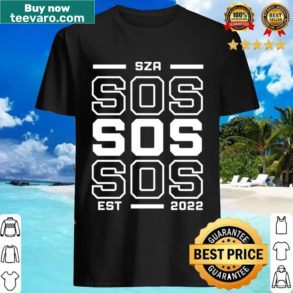 Bold typography Sza album shirt celebrating her music