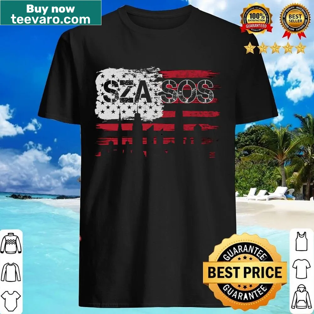 Sza shirt with the phrase 'Sza Sos A Sza Sos A Sza Sos' in bold typography
