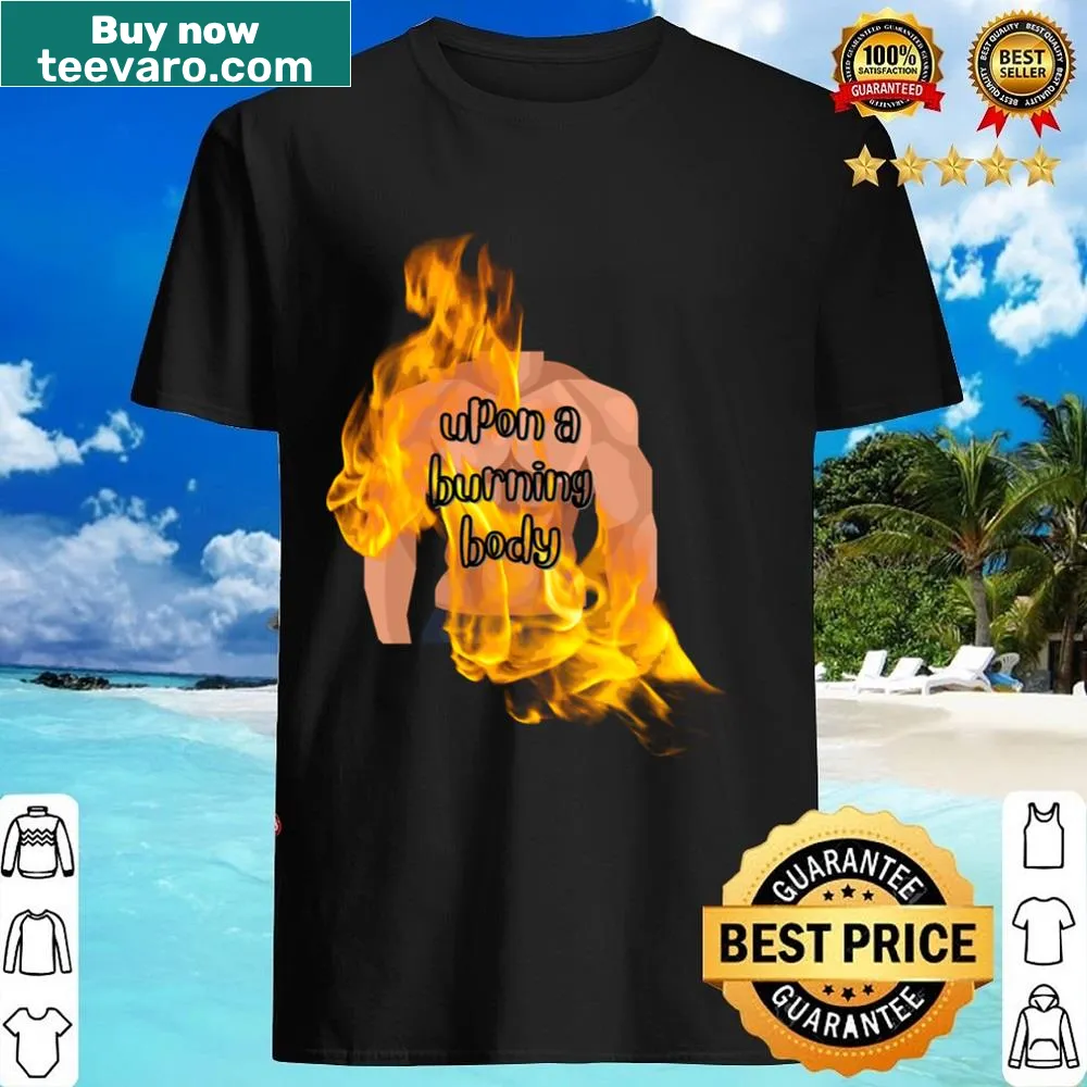 Bold typography shirt featuring Upon A Burning Body