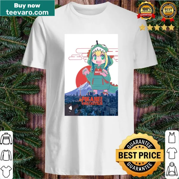 Cartoon Pikamee design on a playful gaming shirt