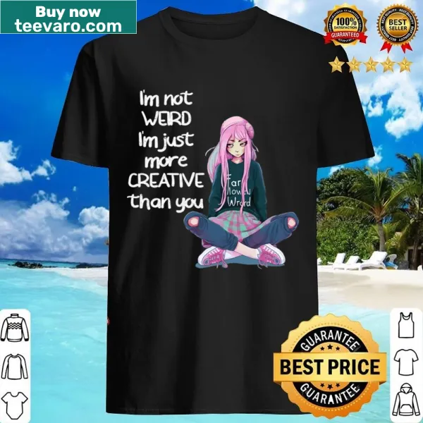 Anime girl illustration shirt designed for fans of anime culture