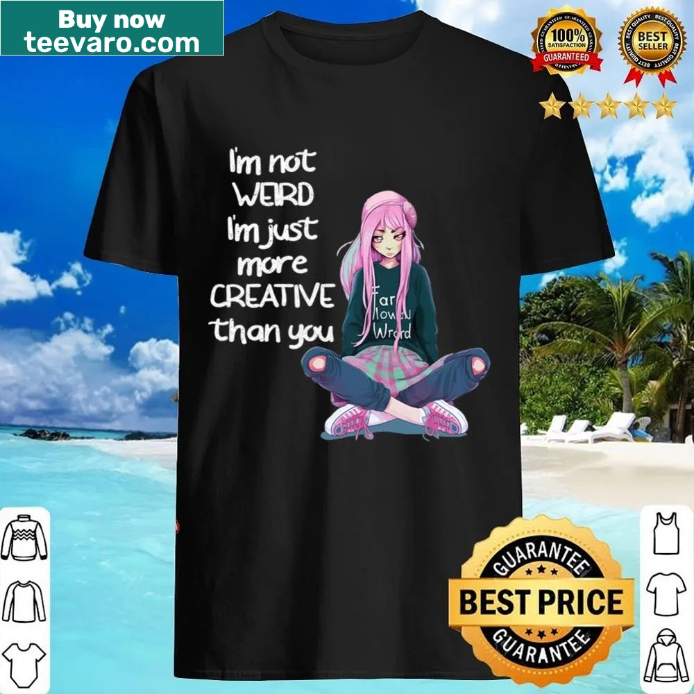 Anime girl illustration shirt designed for fans of anime culture