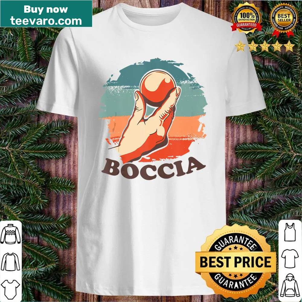 Shirt featuring boccia balls for boccia players