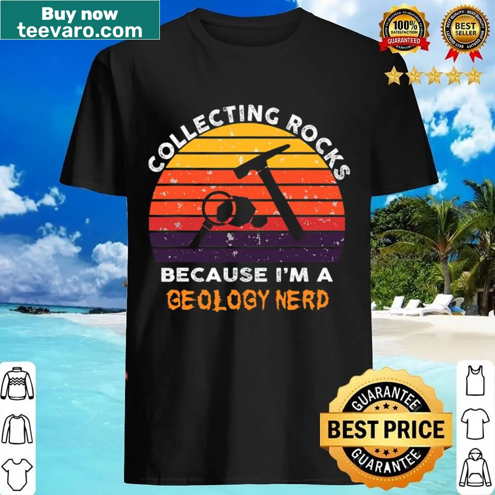 Geology-themed shirt with rock illustrations and clever phrase