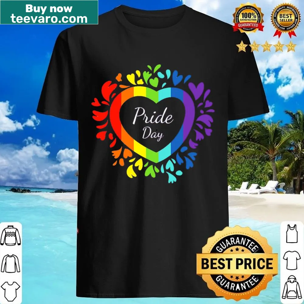 Shirt featuring rainbow flag design for LGBTQ+ pride
