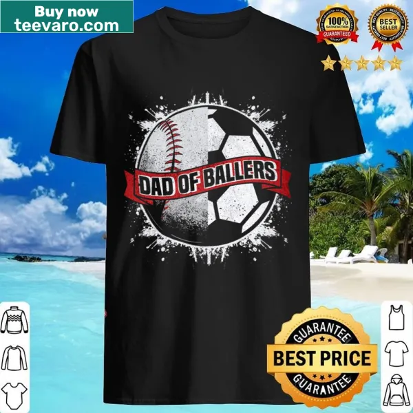 Dad shirt for baseball and soccer enthusiasts, showcasing family pride