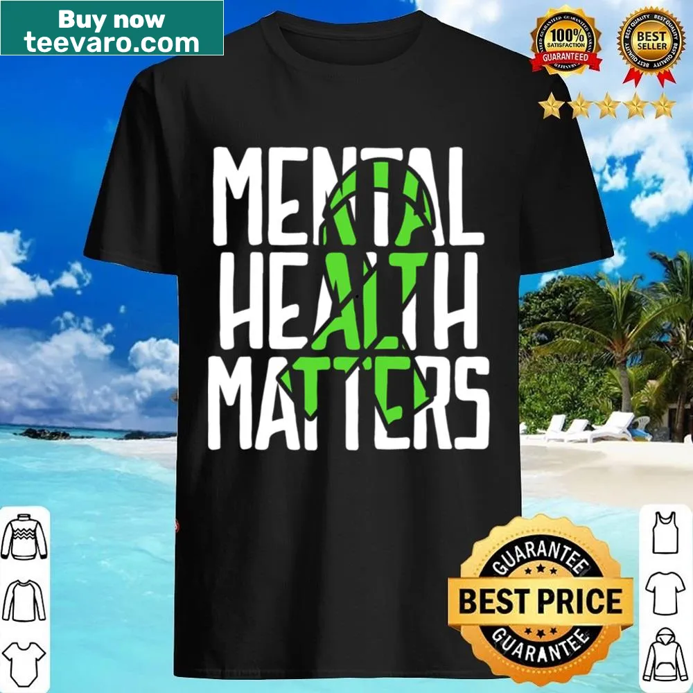Mental health awareness T-shirt with the phrase 'Mental Health Matters'