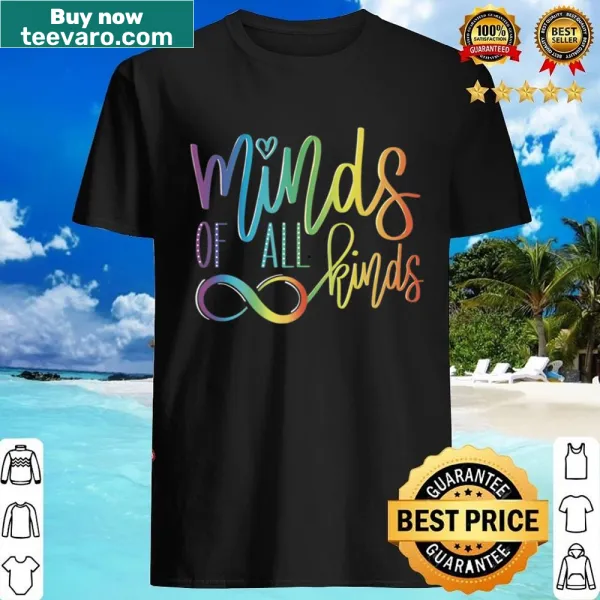 Infinity symbol with text promoting neurodiversity and autism awareness.