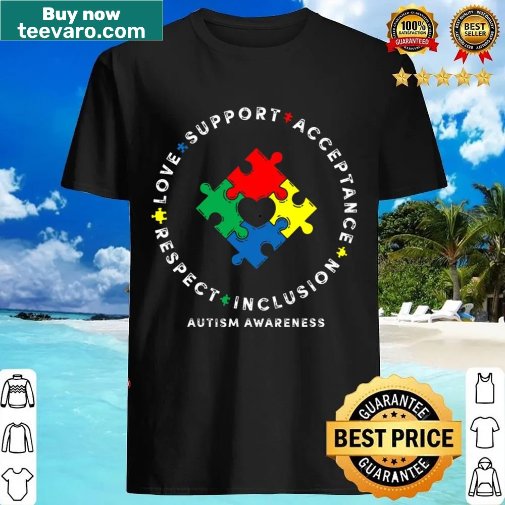 Text-based design promoting respect and support for Autism Awareness Month