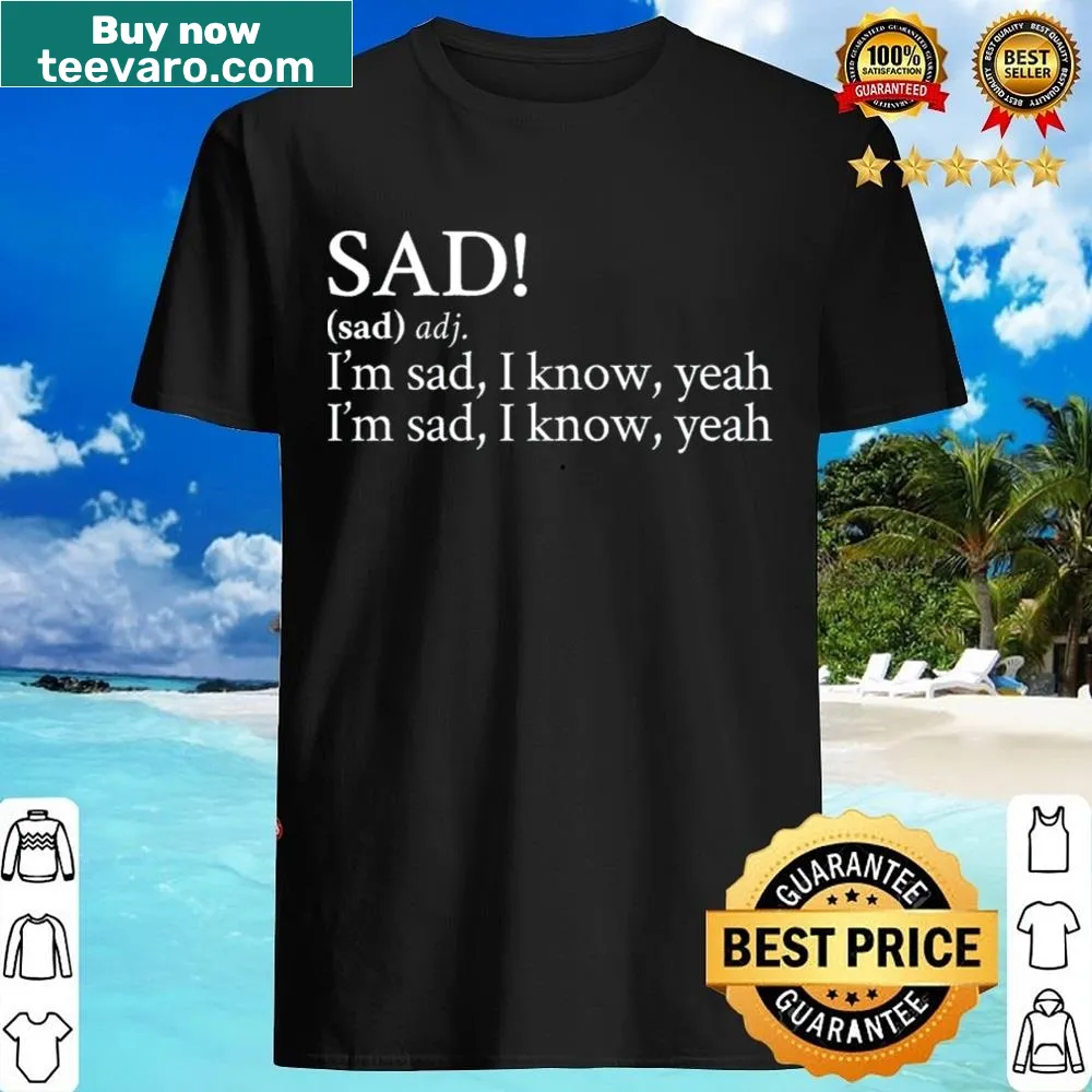 Active shirt featuring 'Sad!' by Xxxtentacion and Stick The Song text