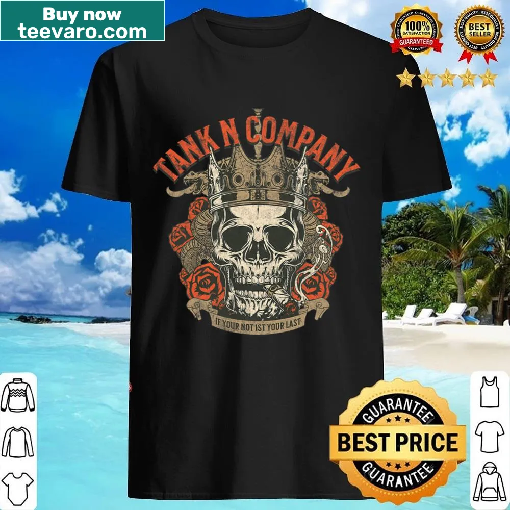 Playful tank-themed shirt with illustration