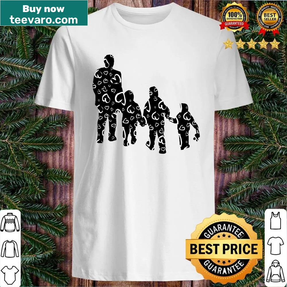 Heartwarming shirt for dads of triplets with sentimental design