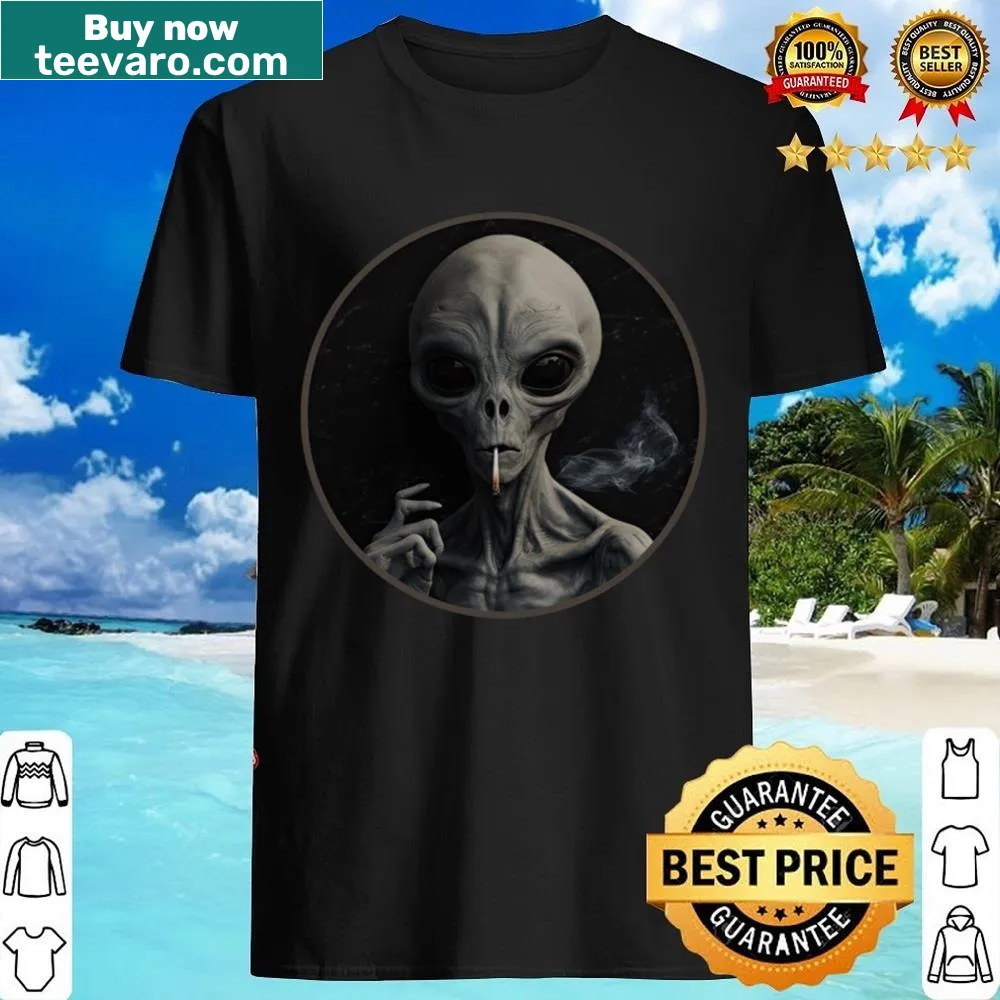 Playful alien graphic t-shirt for sci-fi fans