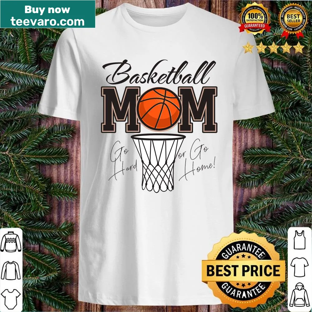 Simple shirt with a proud message for basketball moms, celebrating their support.