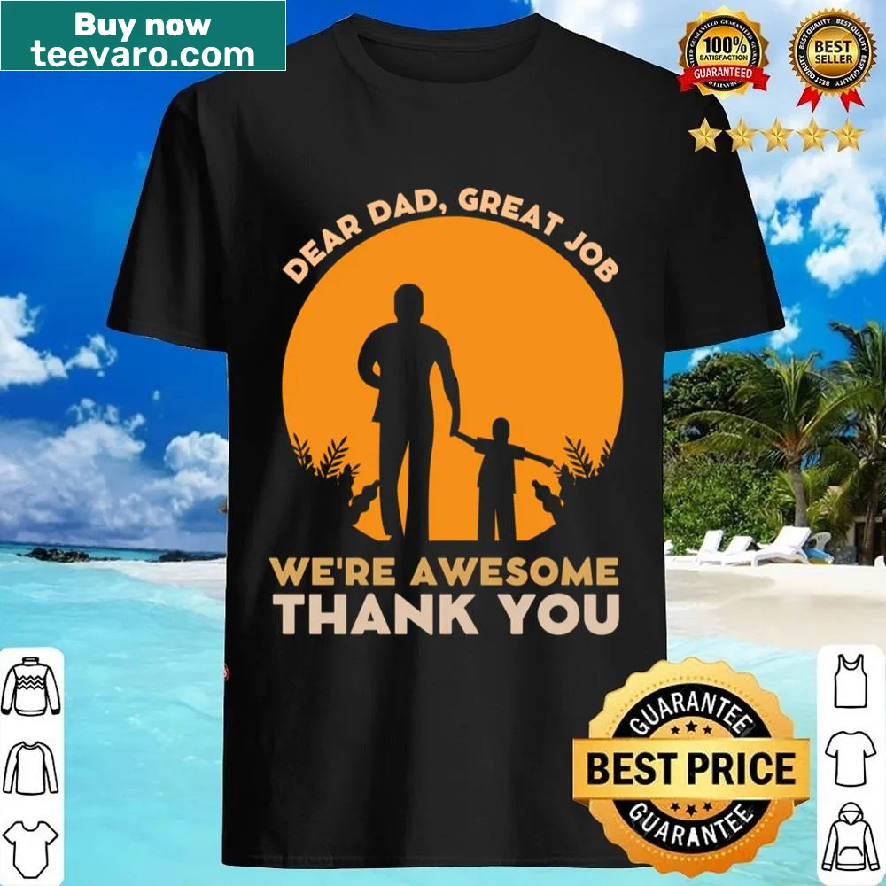 Sentimental typography graphic for dads on a shirt