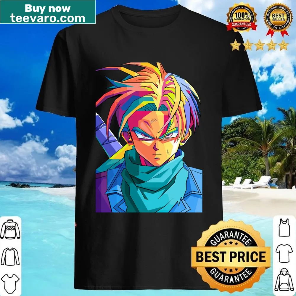 Shirt featuring Trunks from Dragon Ball with playful design