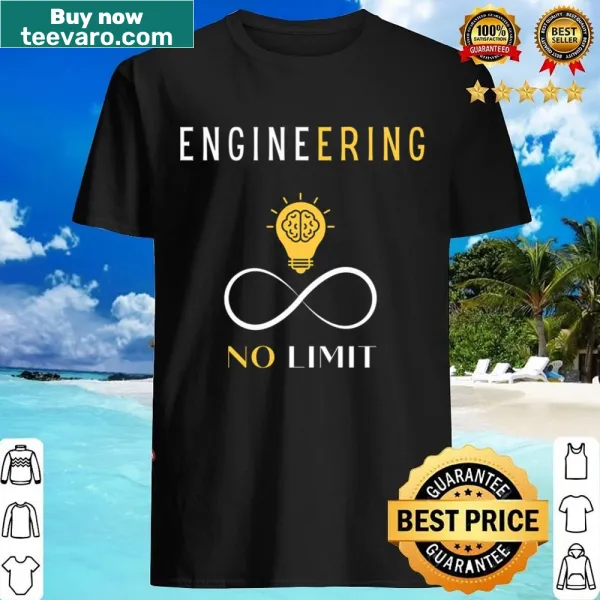 Inspiring engineering-themed shirt with bold typography