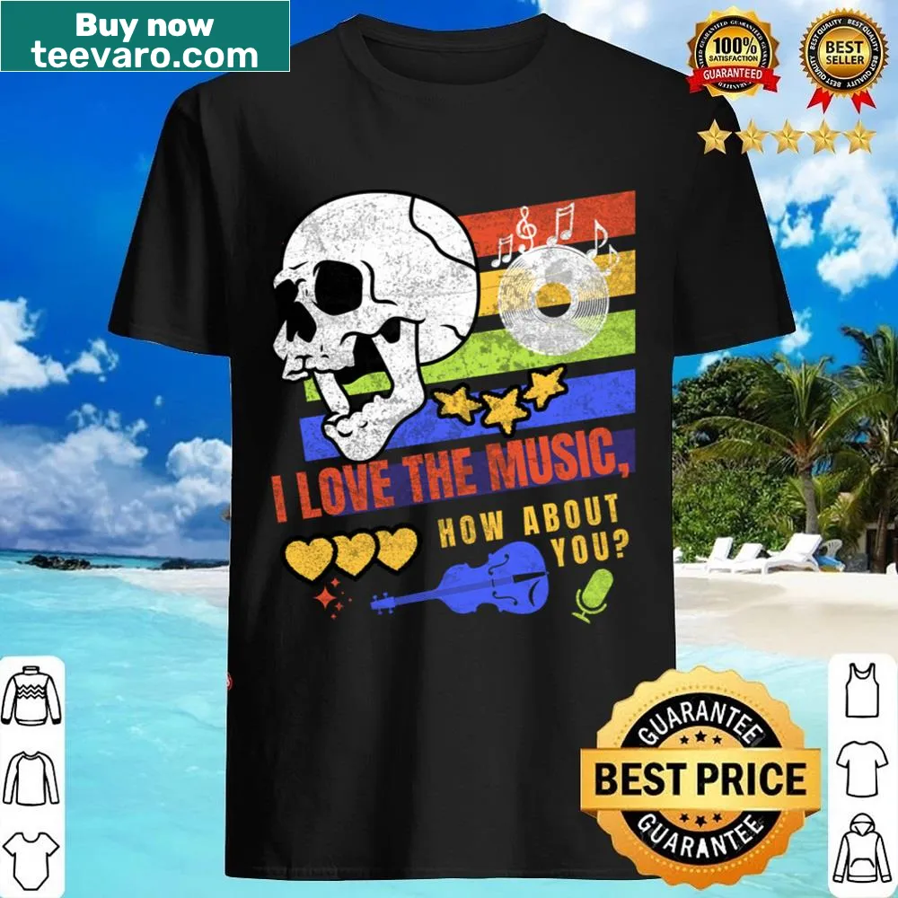 Shirt expressing love for music with a simple phrase