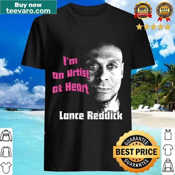 Tribute shirt featuring Lance Reddick in an artistic design
