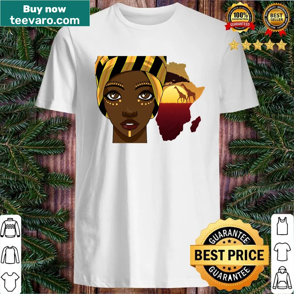 Shirt with a bold design that reads Mama Africa