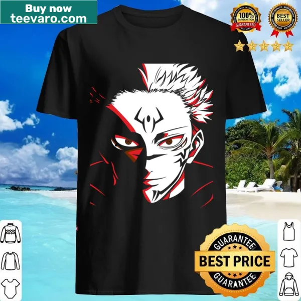 Illustration of Ryomen Sukuna character on a stylish anime shirt