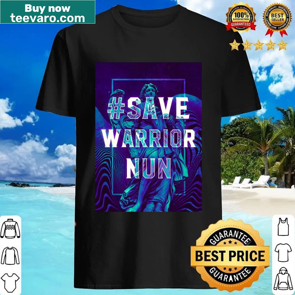 Illustration inspired by Save Warrior Nun series on a shirt