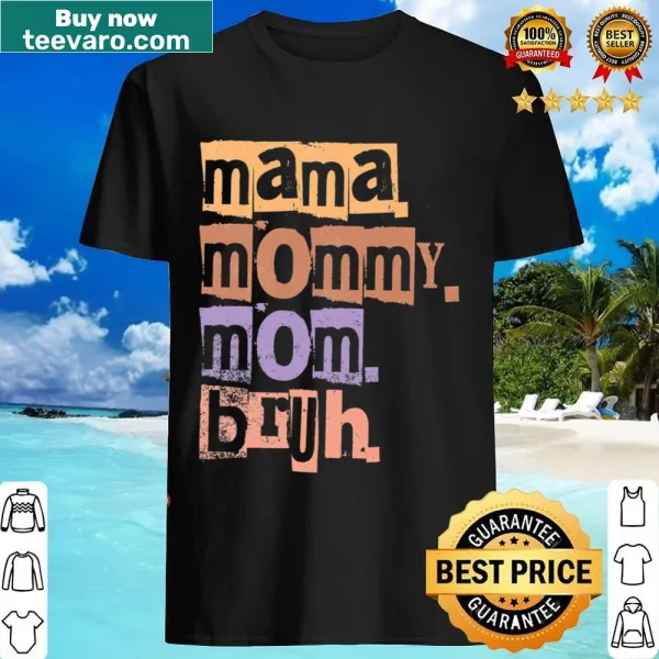 Funny retro-style shirt for moms with playful text