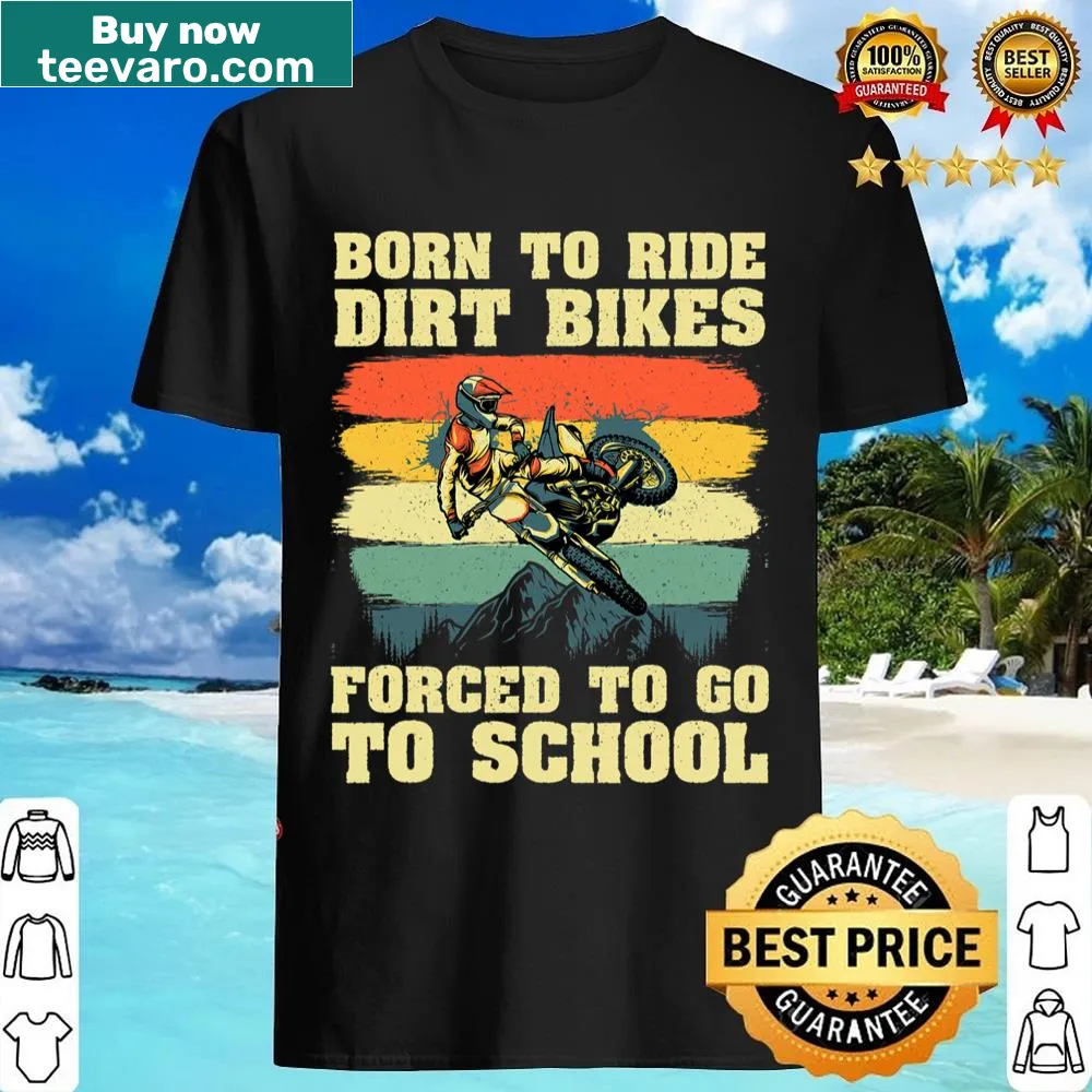 Illustration of a dirt bike in action on a motocross shirt